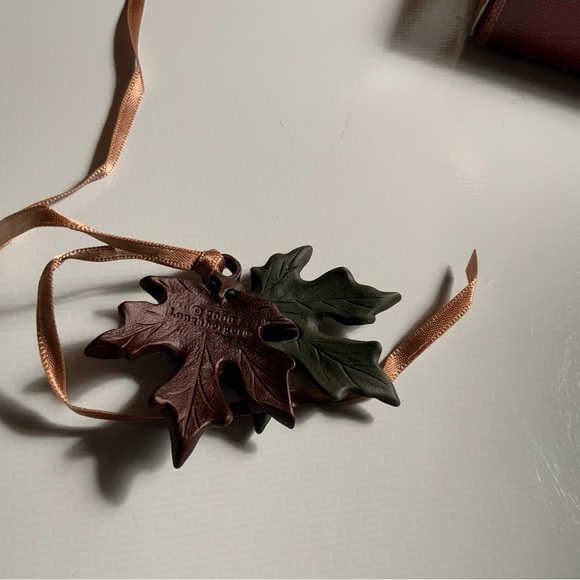 NIB ~ Longaberger Metal Double Leaf Tie-On  Autum Fall.  Item #73393 - Picture 3 of 6